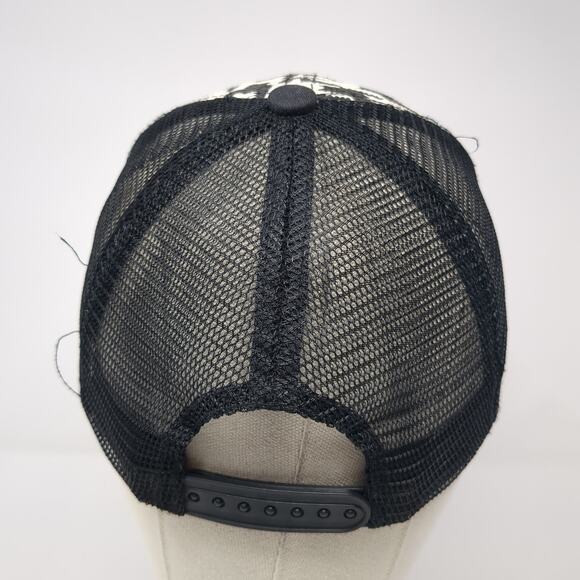 Wrangler Snapback Trucker Hat Multi One Size Mesh Back Houndstooth - Picture 6 of 9